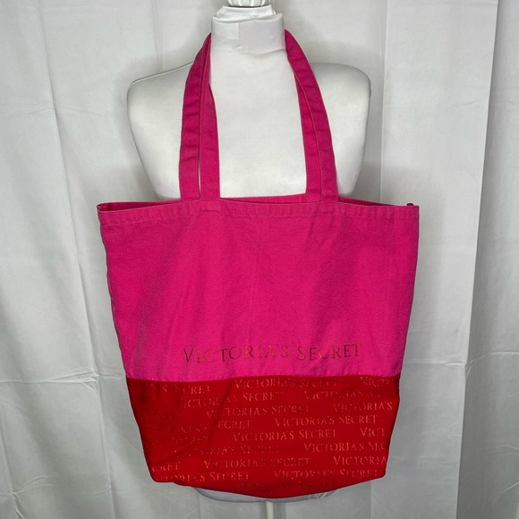 Victoria’s Secret Canvas Tote: Size Large 19x15x7 - Picture 5 of 12